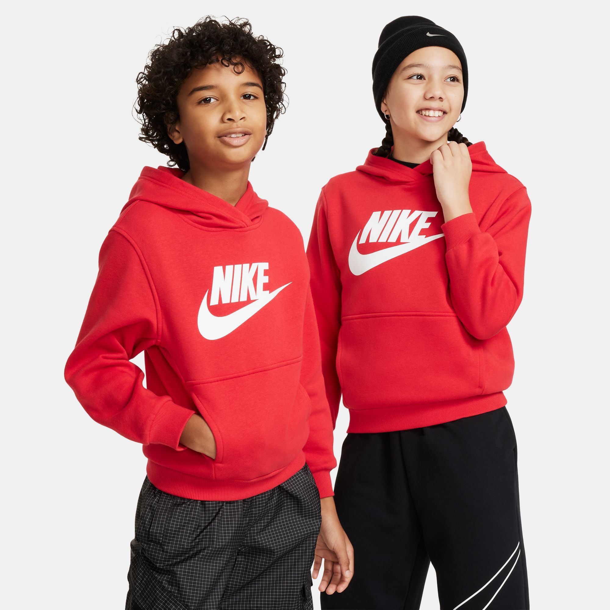 Nike youth club fleece hoodie best sale