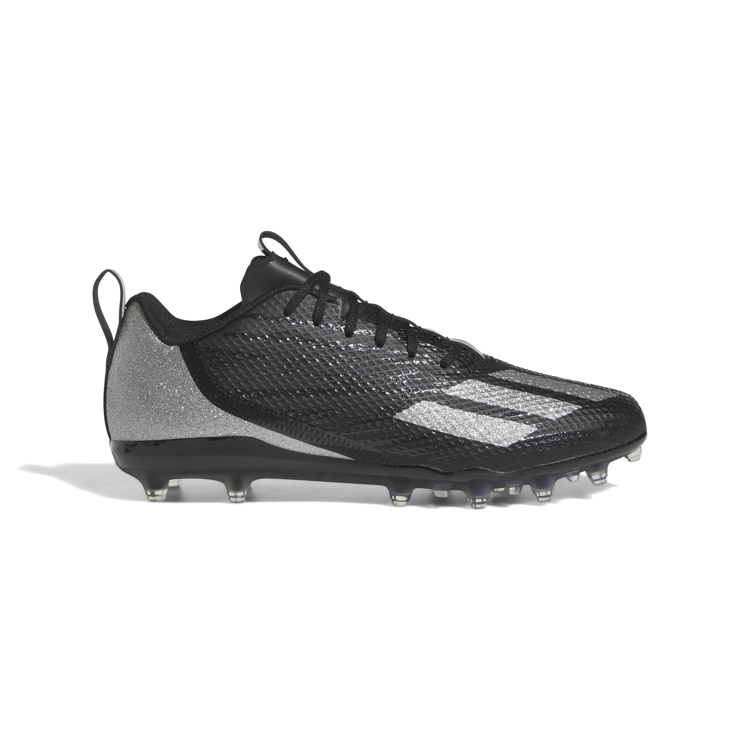 Black adizero 2025 football cleats