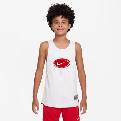 Boy's Nike Youth Reversible Culture Of Basketball Tank Top - 100 - WHITE