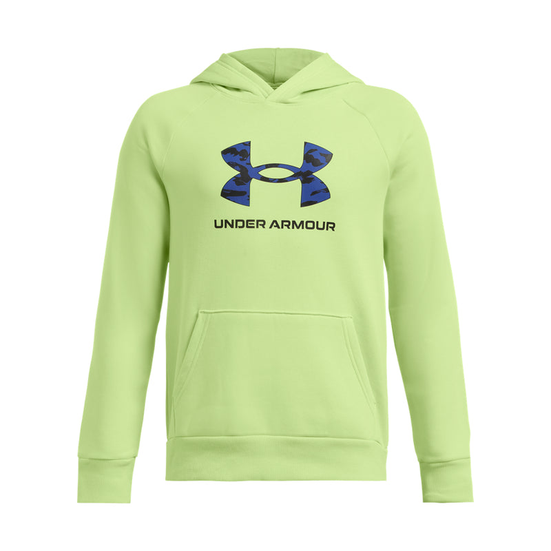 Boy's Under Armour Youth Fleece Big Logo Print Fill Hoodie - 304 GRN