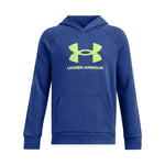 Boy's Under Armour Youth Fleece Big Logo Print Fill Hoodie - 432 - TECH BLUE