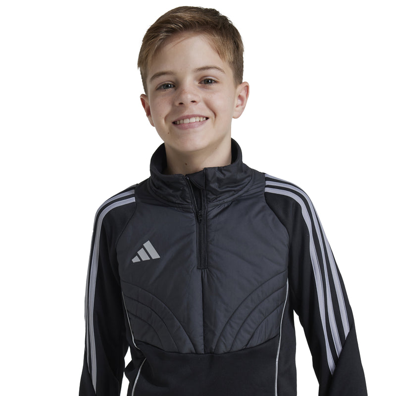 Boys' Adidas Youth Tiro 24 1/4 Zip - BLACK