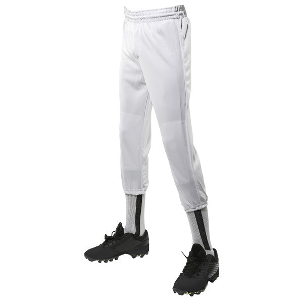 Boys' Champro Youth Performer Pull-Up Baseball Pant - WHI-WHIT