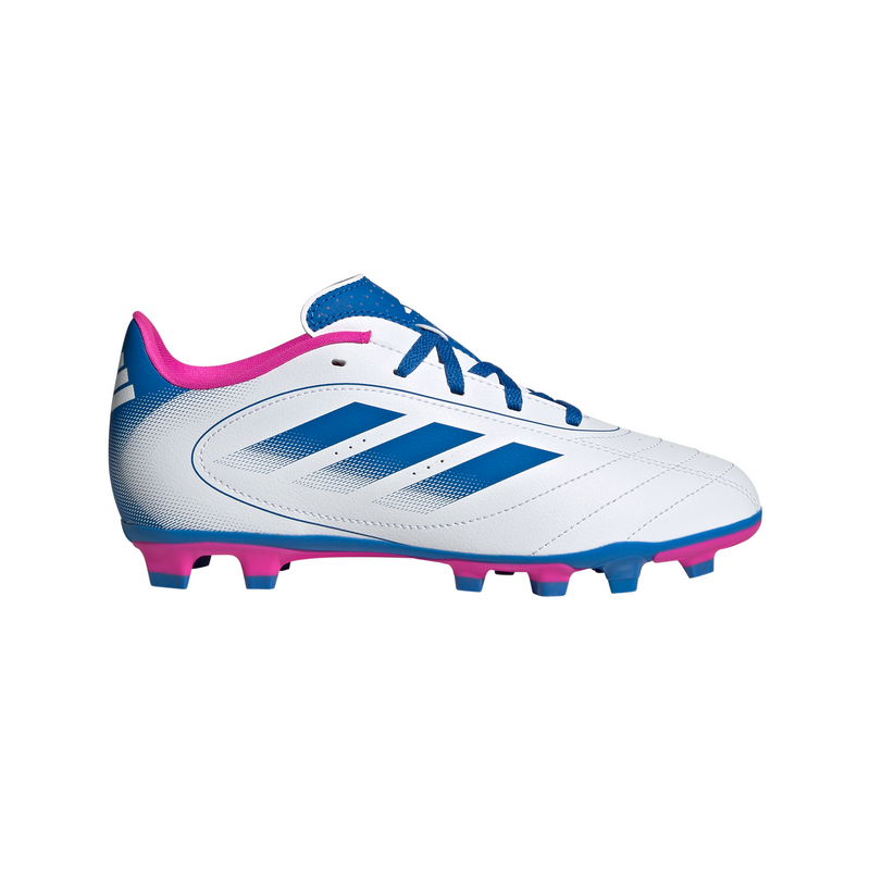 Boys'/Girls' Adidas Goletto IX Firm Ground Soccer Cleats - WHITE/ROYAL