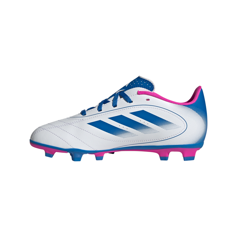 Boys'/Girls' Adidas Goletto IX Firm Ground Soccer Cleats - WHITE/ROYAL