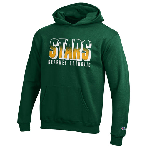 Boys'/Girls' Kearney Catholic Stars Youth Fade Hoodie - 256 DGRN