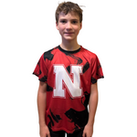 Boys'/Girls' Nebraska Huskers Toddler Smoke T-Shirt - RED/BLACK