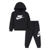 Boys'/Girls' Nike Infant Club Fleece Pant/Hoodie Set - 023 - BLACK