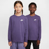 Boys'/Girls' Nike Youth Big Logo Longsleeve - 573 - DARK RAISIN