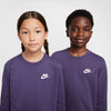 Boys'/Girls' Nike Youth Big Logo Longsleeve - 573 - DARK RAISIN