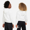 Boys'/Girls' Nike Youth Club Fleece Hoodie - 100 - WHITE