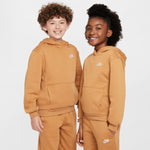 Boys'/Girls' Nike Youth Club Fleece Hoodie - 224 FLAX