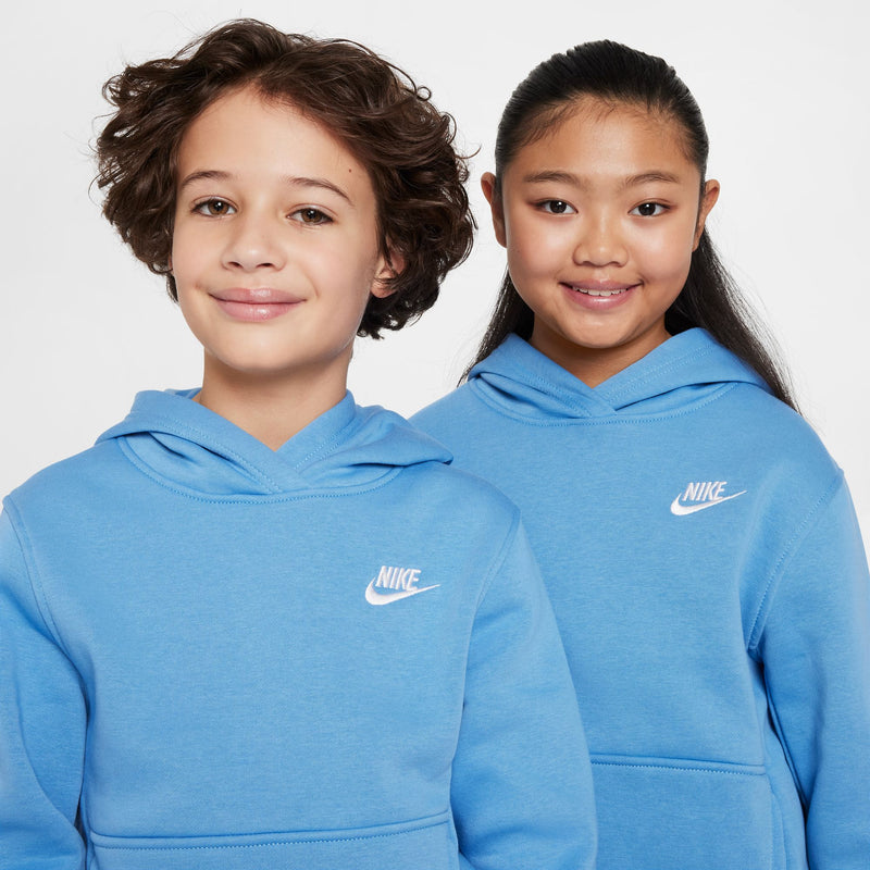 Boys'/Girls' Nike Youth Club Fleece Hoodie - 489 - BLUE BEYOND