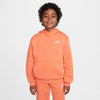 Boys'/Girls' Nike Youth Club Fleece Hoodie - 643 - LIGHT WILD MANGO