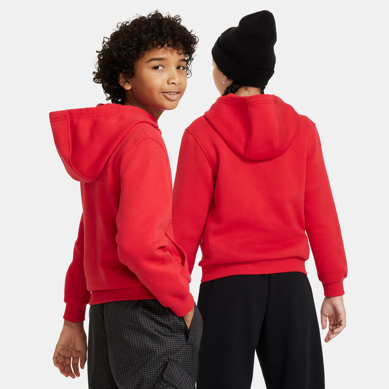 Boys'/Girls' Nike Youth Club Fleece Hoodie - 657 - RED