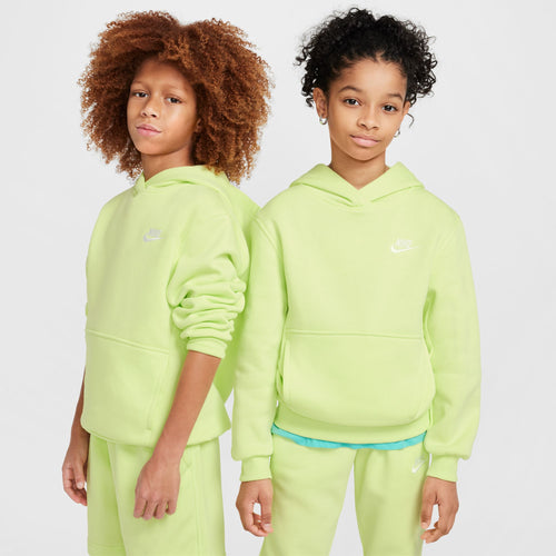 Boys'/Girls' Nike Youth Club Fleece Hoodie - 736 - LIGHT LEMON TWIST