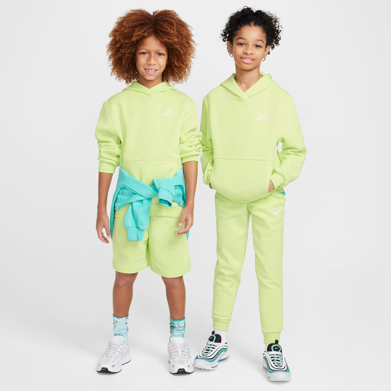 Boys'/Girls' Nike Youth Club Fleece Hoodie - 736 - LIGHT LEMON TWIST