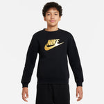 Boys'/Girls' Nike Youth Sportswear Club Fleece Sweatshirt - 010 - BLACK