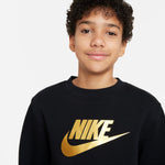 Boys'/Girls' Nike Youth Sportswear Club Fleece Sweatshirt - 010 - BLACK