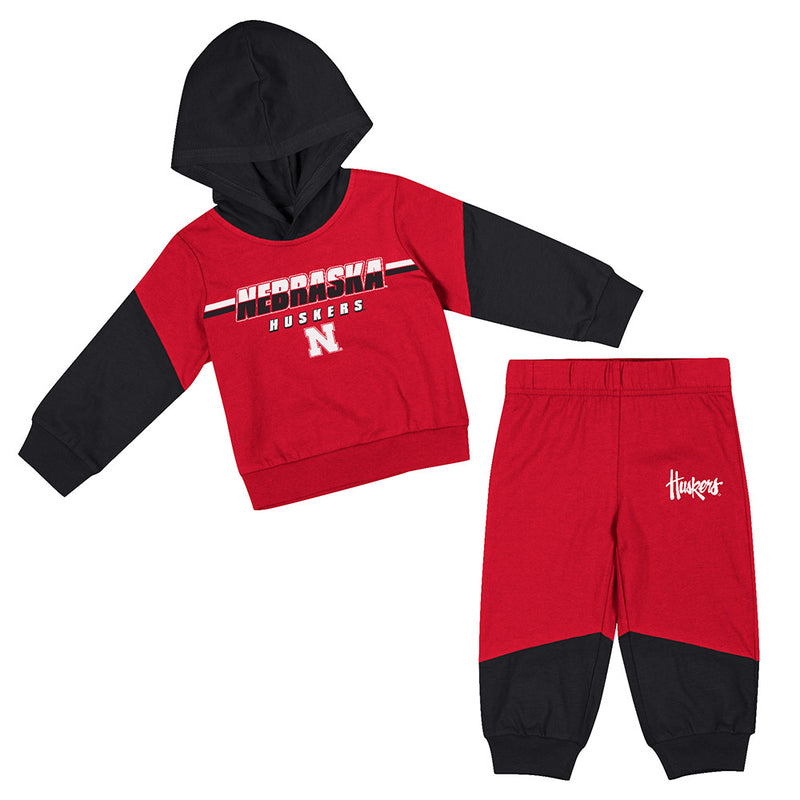 Boys' Nebraska Huskers Infant Emperor 2-Piece Set - NEBRASKA