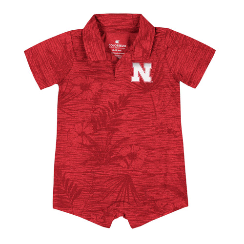 Boys' Nebraska Huskers Infant Fern Romper - NEBRASKA