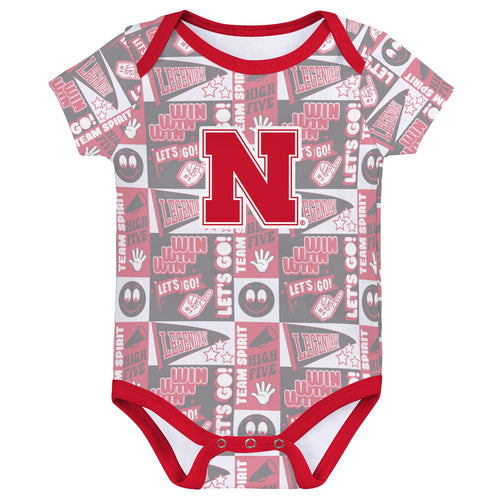 Boys' Nebraska Huskers Infant Sunday Comics Onesie - MULTI