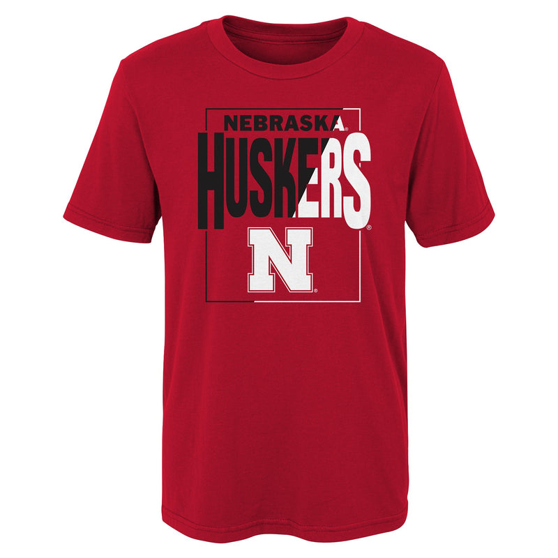 Boys' Nebraska Huskers Kids Coin Toss T-Shirt - RED