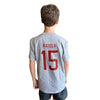 Boys' Nebraska Huskers Raiola Football T-Shirt - GREY