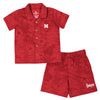 Boys' Nebraska Huskers Toddler Fern Camp Short & Button Up Set - NEBRASKA