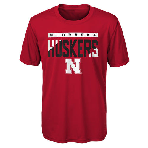 Boys' Nebraska Huskers Youth Engagment Performance T-Shirt - RED