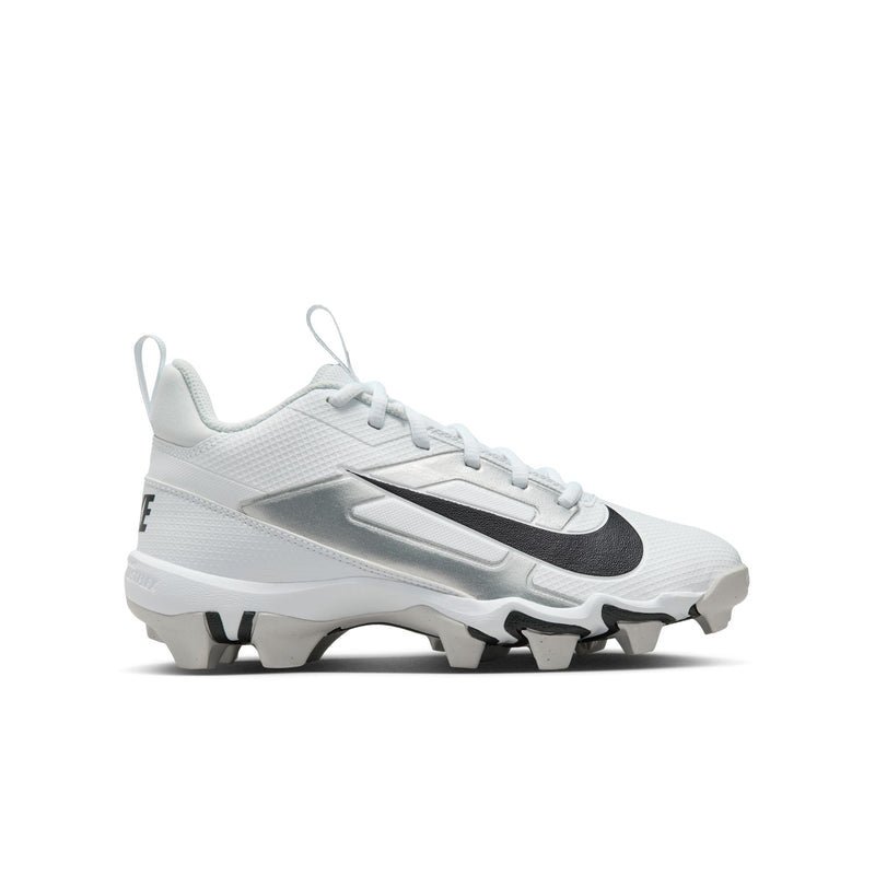 Boys' Nike Youth Alpha Menace 4 Shark Football Cleats - 100 - WHITE/BLACK