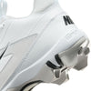 Boys' Nike Youth Alpha Menace 4 Shark Football Cleats - 100 - WHITE/BLACK