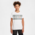 Boys' Nike Youth Christmas Sweater T-Shirt - 100 - WHITE