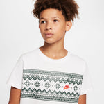 Boys' Nike Youth Christmas Sweater T-Shirt - 100 - WHITE