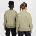 Boys' Nike Youth Club Fleece Crew Sweatshirt - 386 GREN