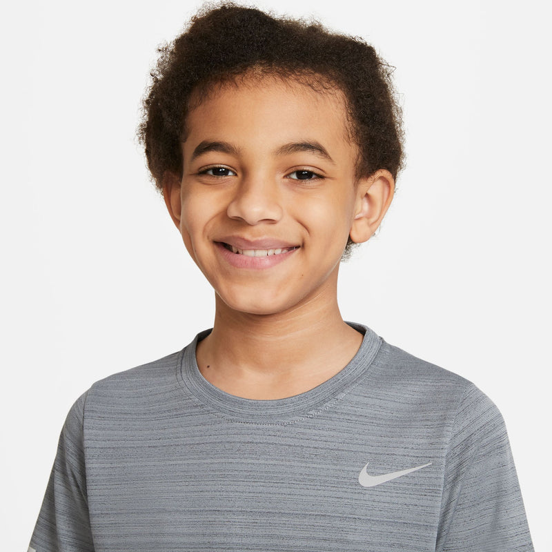 Boys' Nike Youth Dri-FIT Miler T-Shirt - 084 - GREY