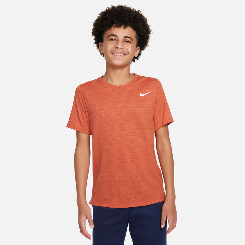 Boys' Nike Youth Dri-FIT Miler T-Shirt - 846 - VINTAGE CORAL