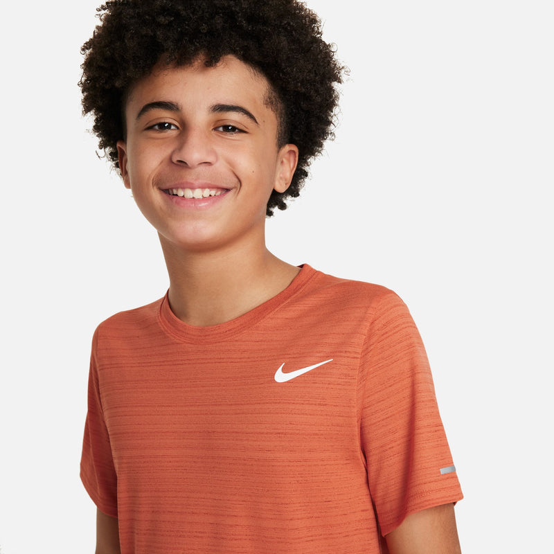 Boys' Nike Youth Dri-FIT Miler T-Shirt - 846 - VINTAGE CORAL