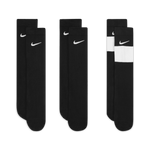 Boys' Nike Youth Elite Crew 3-Pack Sock - 010 - BLACK