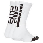 Boys' Nike Youth Elite Crew 3-Pack Sock - 100 - WHITE