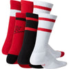 Boys' Nike Youth Everyday Crew 6-Pack Socks - 904 - RED