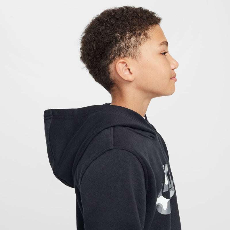 Boys' Nike Youth Sportswear Club Fleece Hoodie - 010 - BLACK