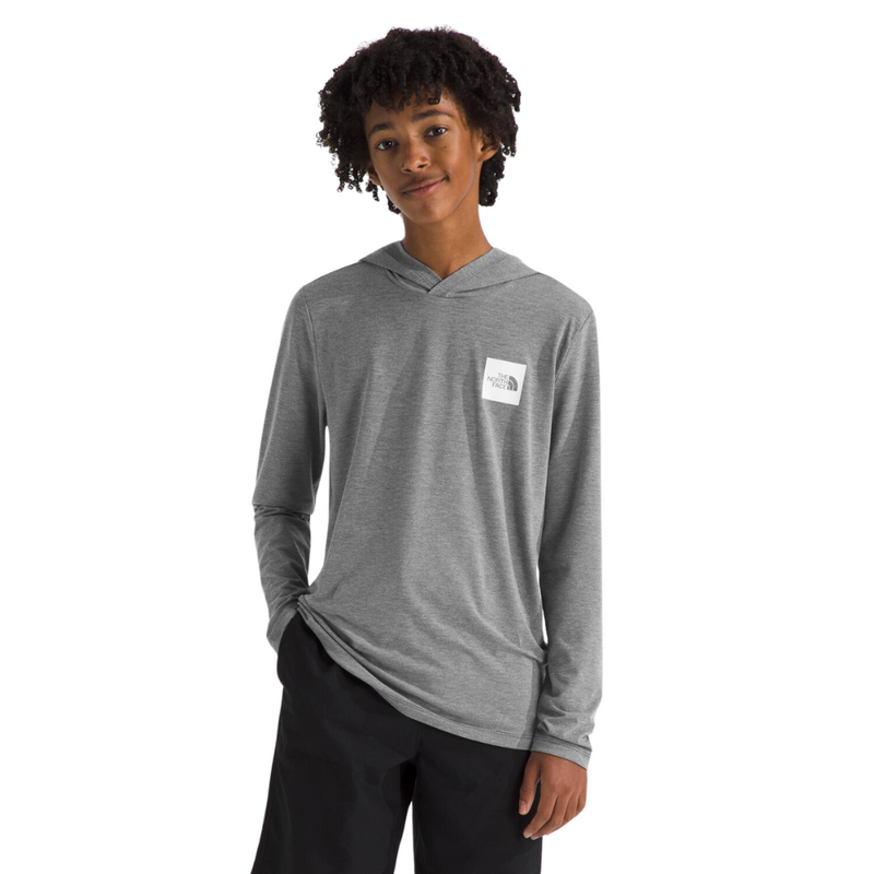 Boys' The North Face Youth Adventure Longsleeve Sun Hoodie - DYY GREY