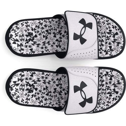 Boys' Under Armour Ignite 7 Graphic Slide Sandals - 100 - WHITE