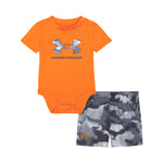 Boys' Under Armour Infant Printed 2-Piece Short Set - 814 ORNG