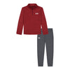 Boys' Under Armour Infant Tech Wordmark 1/4 Zip Set - 621 RED