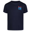 Boys' Under Armour Kids Brushy Wordmark T-Shirt - 413 NAVY