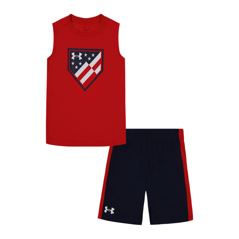 Boys' Under Armour Kids Freedom Tank Top/Short Set - 621-P7