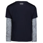 Boys' Under Armour Kids Grunge Wash Slider Longsleeve - 413 NAVY