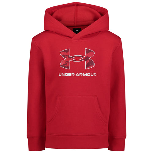 Boys' Under Armour Kids Rival Print Fill Hoodie - 621 RED